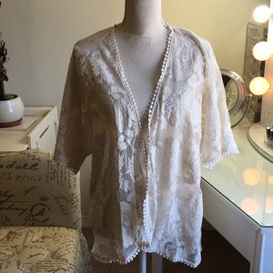 Lace Oversized cover up